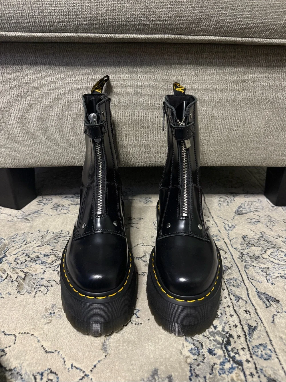 Dr Martens Jetta Hi Max Leather Platform Boots